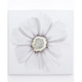 Metallic X Ray Floral Canvas