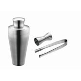 Carl Mertens Hampton 25.3 Oz Satin 2 Piece Cocktail Shaker