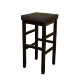 Jensen Stool in Black with Black Vinyl