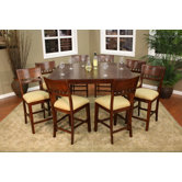 Este 9 Piece Counter Height Dining Set