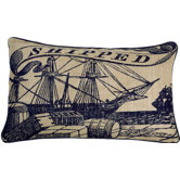 Shipped Pillow in Ink