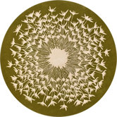 Tufted Pile Kiwi/Cream Seed Rug