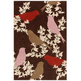 Tufted Pile Chocolate/Persimmon Goldfinch Rug