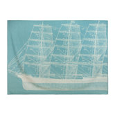 Maritime Throw Blanket in Aqua