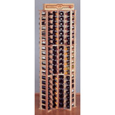 Country Pine Curve Corner 84 Bottle Wine Rack