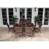 Grenada Patio 7 Piece Slatted Dining Set