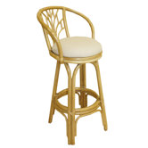 Valencia Indoor Rattan 24" Swivel Counter Stool