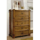 Hawaii Bamboo 5 Drawer Chest