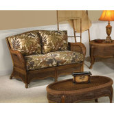 Turks Bay Rattan Loveseat with Cushions
