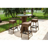 Grenada 5 Piece Patio Bar Height Dining Set
