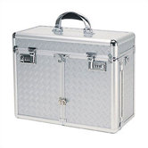 Beauty Case with 2 Extendable Trays & Lid Brush Or Pencil Pockets