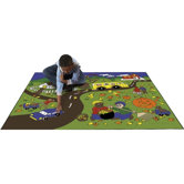 Educational Fall Alphabet Kids Rug