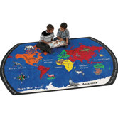 Educational Maps That Teach Kids Rug