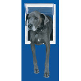 Small White Aluminum Pet Door
