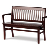 Bulldog Large Custom Wood Bench
