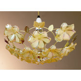 Floral Uplighter in Gold