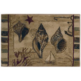 Reflections Three Shells Novelty Rug