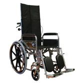 Standard Deluxe Reclining Wheelchair in Black