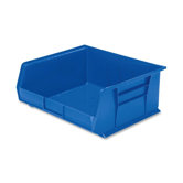 Bins, Unbreakable/Waterproof, 11"x10-7/8"x5", Blue