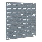 Louvered Panel, Wall Mountable, 1"x18"x19", Gray