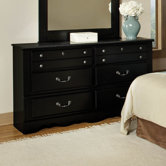 Madera with Marble Top 6 Drawer Dresser