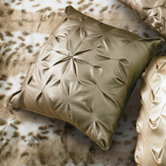 Metallica Venus Ruching Decorative Pillow