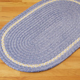 Chenille Accent Stripe Amethyst Kids / Juvenile Bath Rug