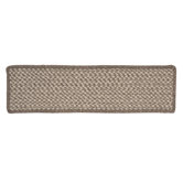 Natural Wool Houndstooth Latte Stair Tread