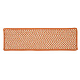Outdoor Houndstooth Tweed Orange Stair Treads