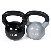30-35 lbs Premium Vinyl Kettlebell Set