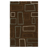 Sensations Geometric Brown Rug