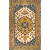 Persian Garden Teal Blue Rug