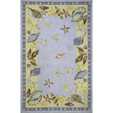 Coastal Shells Novelty Rug