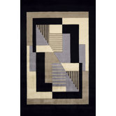 New Wave Black/Gray Rug