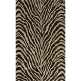 Deco Zebra Charcoal Rug