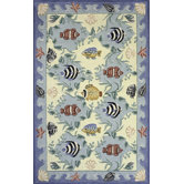 Coastal Blue Novelty Rug