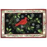 Accents Seasonal Christmas Cardinal Novelty Rug