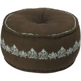 Cotton Pouf Ottoman