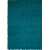 Hip Hop Shag Turquoise Rug