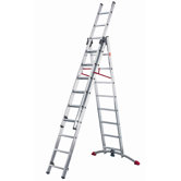 Kombi-Leiter "ProfiStep Combi" 2x9+1x8 Sprossen