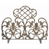 Antique Gold Aluminum Fireplace Screen