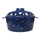 Porcelain Blue Lattice Top Steamer