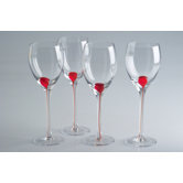 0,35L Rotweinglas "Drip / Rouge" (4er Pack)