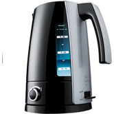 1,7L Wasserkocher in Schwarz / Silber Metallic Hochglanz