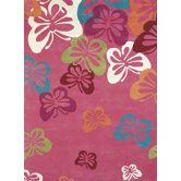 Fantasia Fan Girls Light Pink Kids Rug