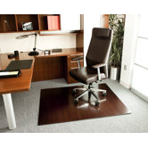 Bamboo Deluxe Hard Floor Rounded Edge Chair Mat