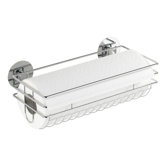 29cm x 14,5cm K&uuml;chenrollenhalter "Turbo Fix" in Silber