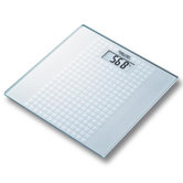 Personenwaage "GS28" Frosted Squares aus Glas