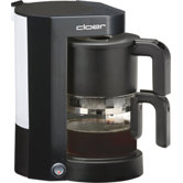 0,75L Kaffeeautomat in Schwarz