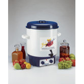 1800W Gl&uuml;hwein-/ Einkochvollautomat in Wei&szlig; / Blau